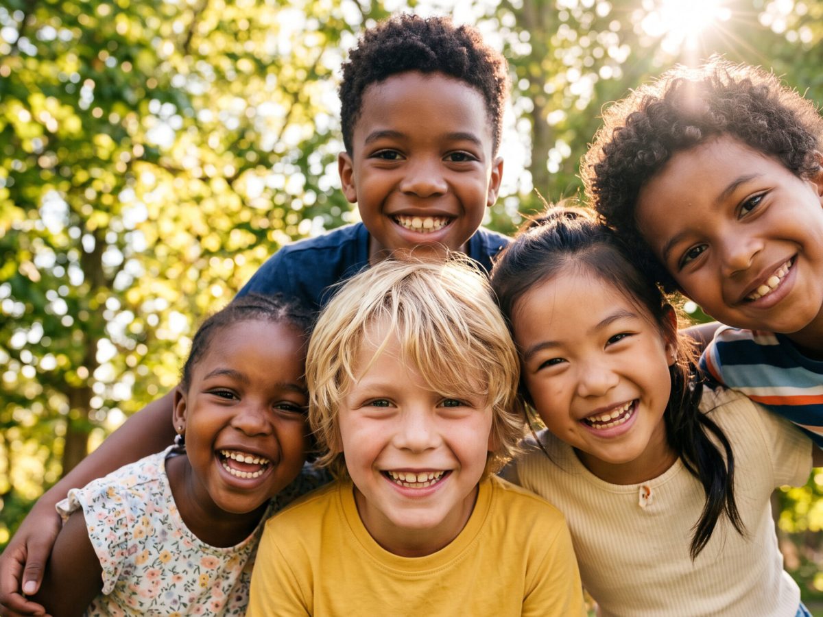 Children exploring National Child Day resources